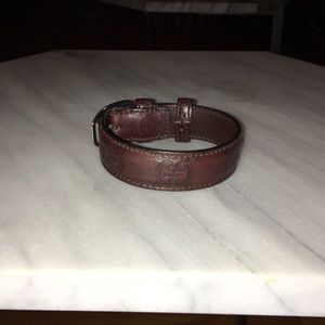 Gucci leather bracelet